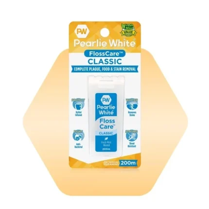 Pearlie White Classic Waxed Mint Floss 200m