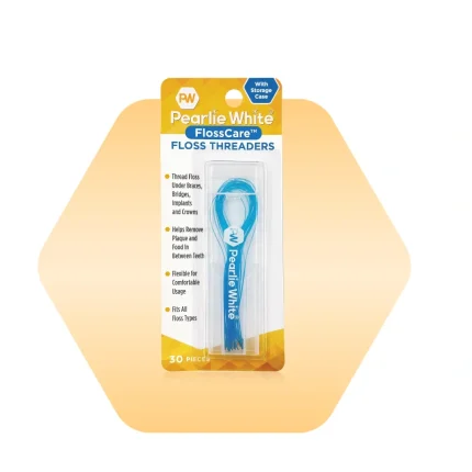 Pearlie White Floss Threaders with Storage Case